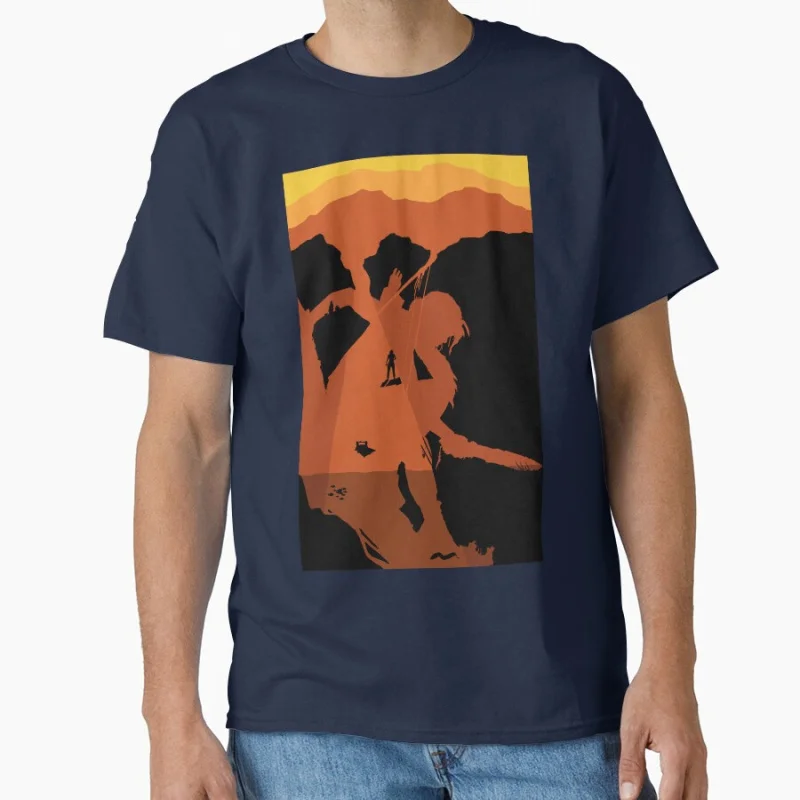 ظل تومب رايدر لارا كروفت ملاك الظلام 80s لعبة فيديو هدية تي شيرت بلوزات كبيرة الحجم مطبوعة ملابس رجالية