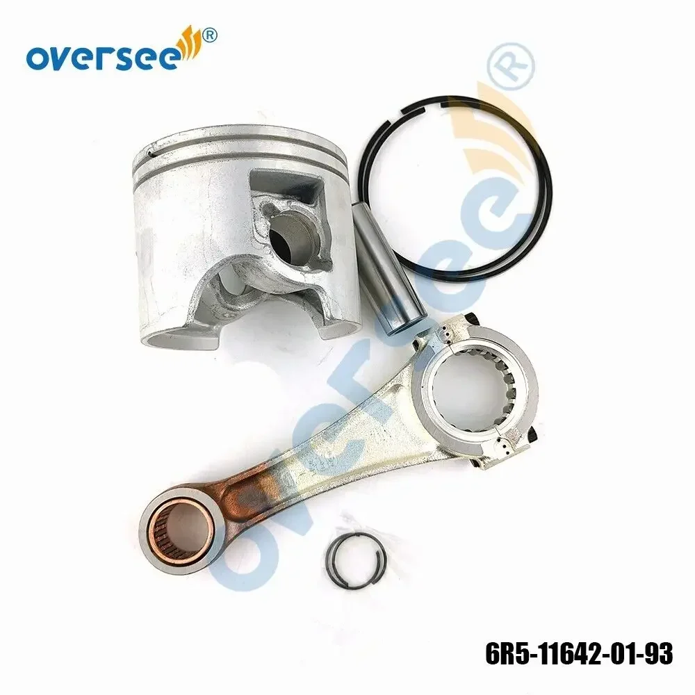 6R5-11631 & 6R5-11642 Piston Kit STD & Con-Rod 6R5-11650 For Yamaha 115-225HP Outboard Engine Parts