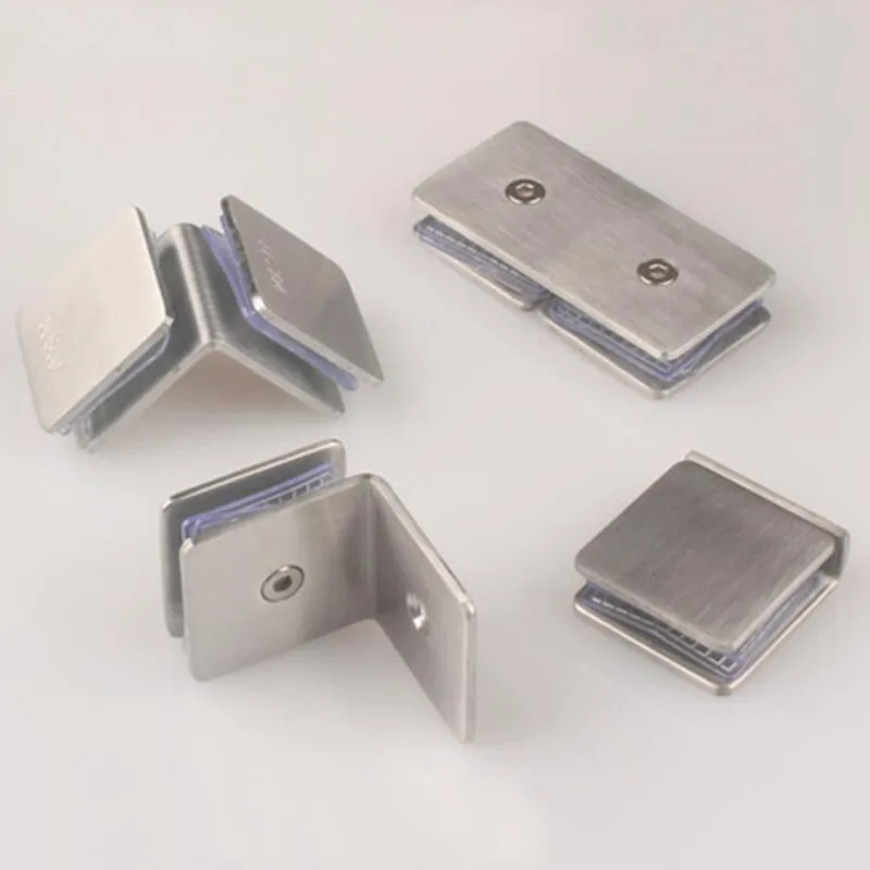 304 Stainless Steel Glass Partition Code Glass to Wall 90 Degree Single Side Corner Code Bathroom Fixed Clamp Wall Clamp (DG1362