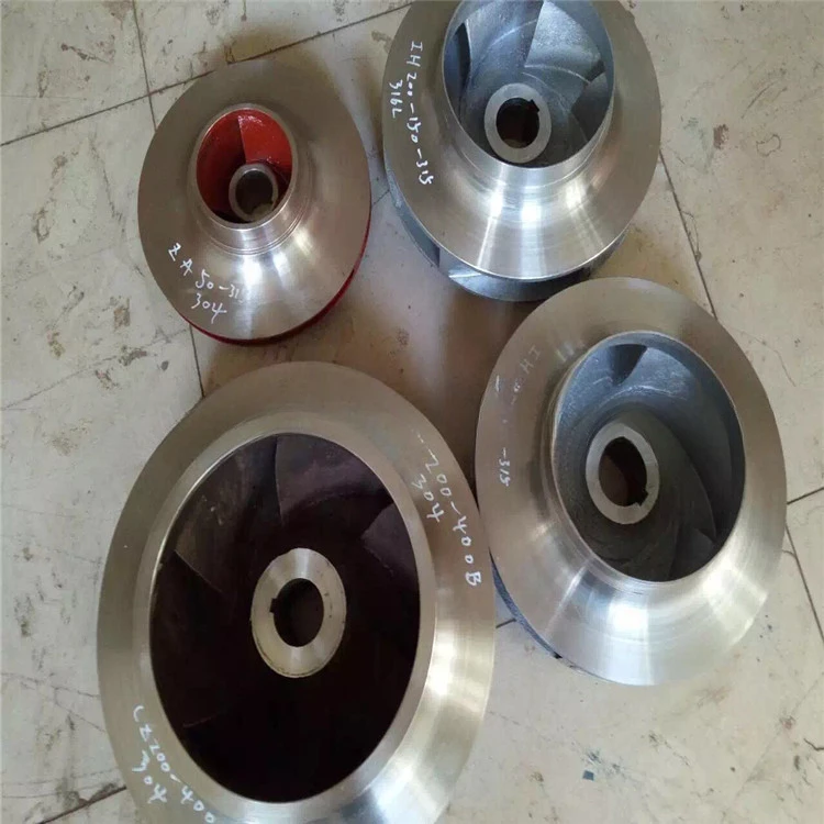 Girante della pompa dell'acqua Acciaio inossidabile 304 Ventilatore resistente alla corrosione Conduttura chimica Pompa centrifuga