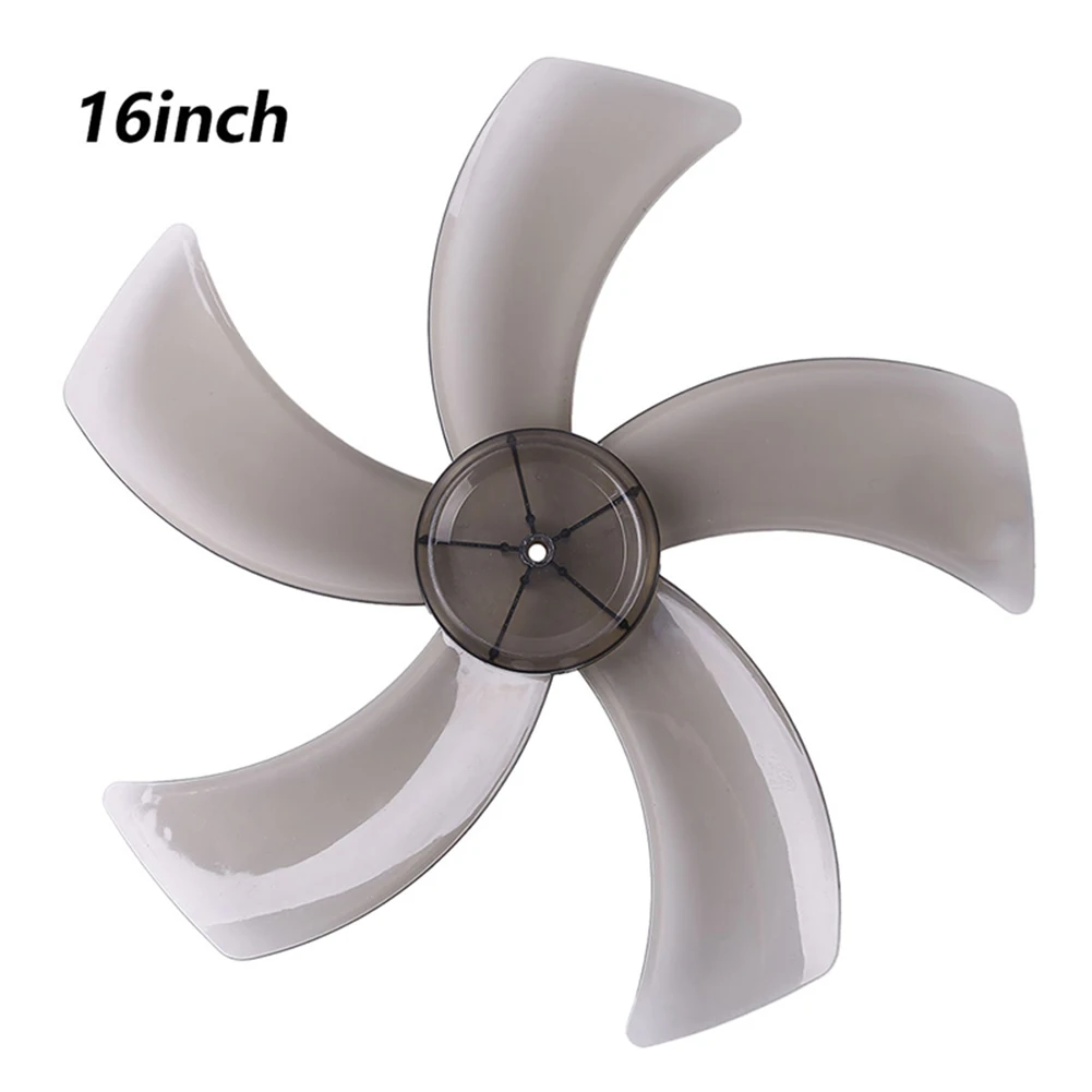 1pc 16Inch Fan Blade Five Leaves Blade With Nut Cover Household Plastic Leave For Stand Fan Desk Fan General Replacement Accesso image 5