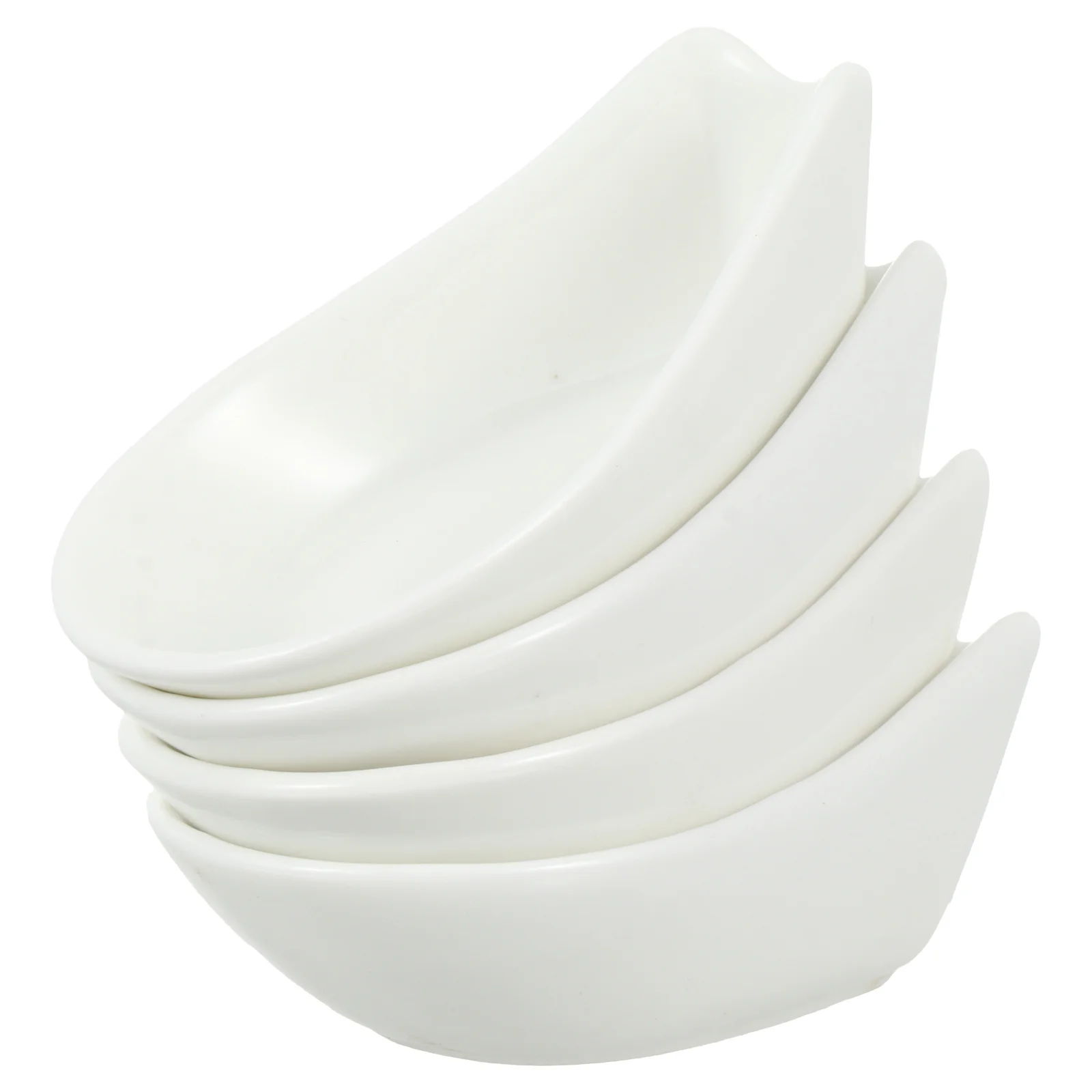 

4 Pcs Spoon Rest Holder Serving Cutlery Dinner Table for Kitchen Counter Utensil