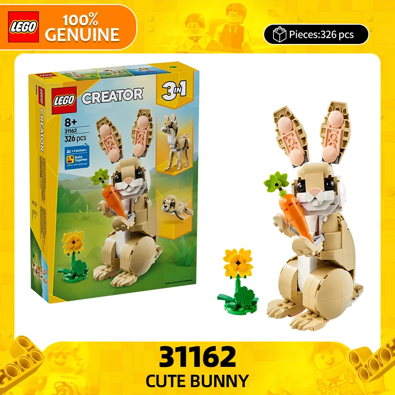 

Конструктор LEGO Creative Versatile Series 31162 «Милый кролик» — детская развивающая игрушка-головоломка, подарок на День святого Валентина