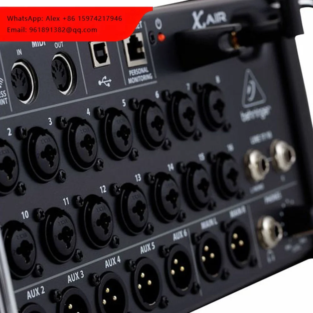 Mezclador Digital de Estudio Behringer X Air XR18 con Preamplificadores Midas, Sistema de PA, Consola de Audio de 18 Canales para Escenario