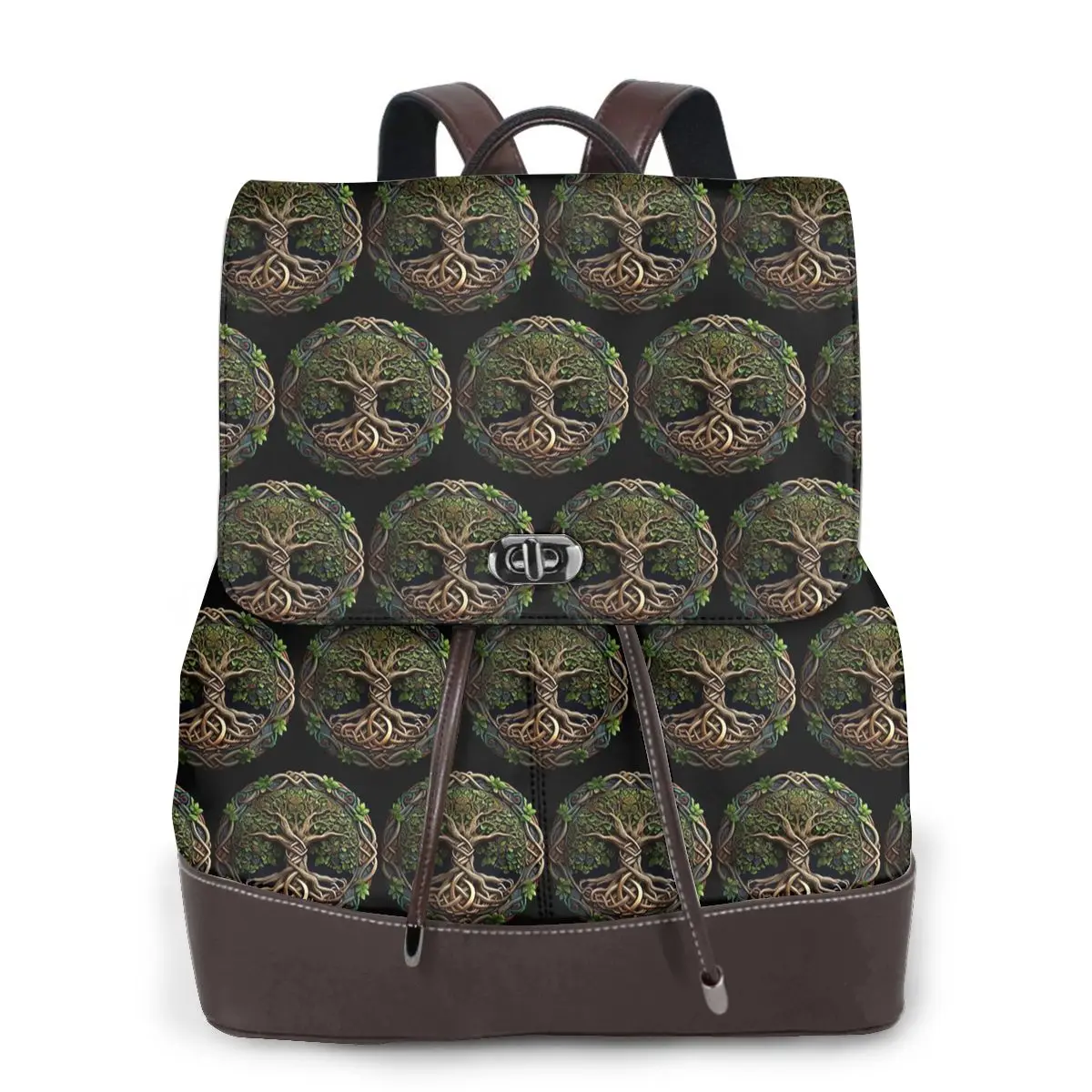 Biblical World Tree Of Life Bookbag School Student Bags Hiking Travel Daypack for Women Fashion Derma Backpack