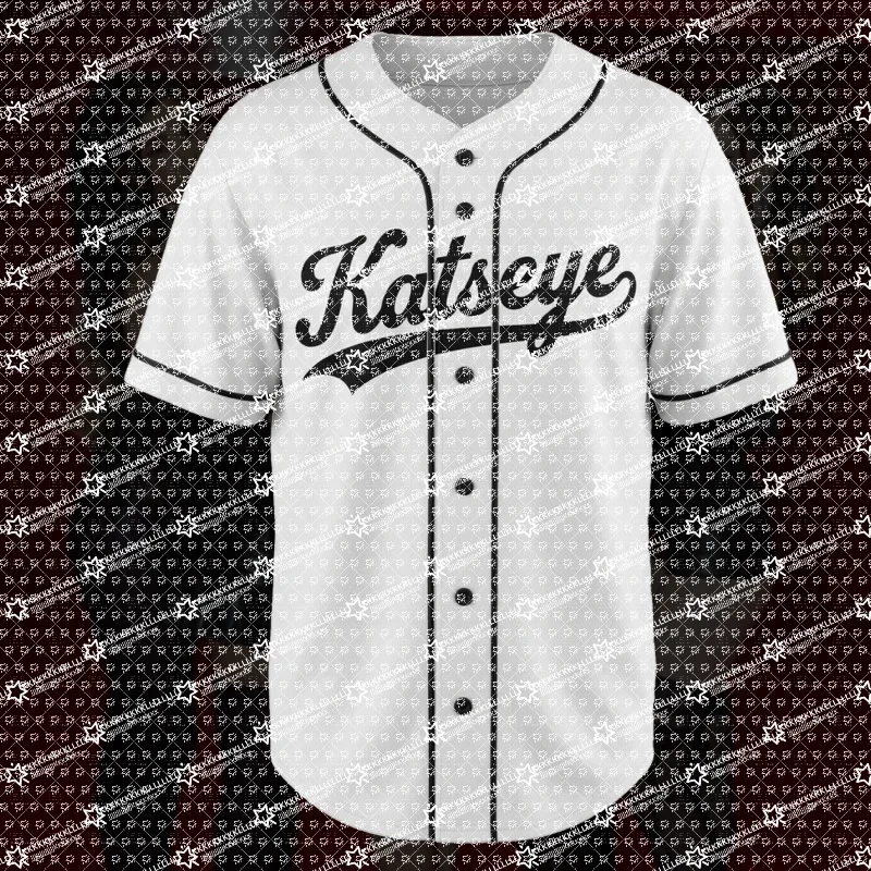 Short Sleeved Baseball Jacket with Cartoon Character Printed Button Down Shirt for Streetwear, Fashionable and Trendy Top