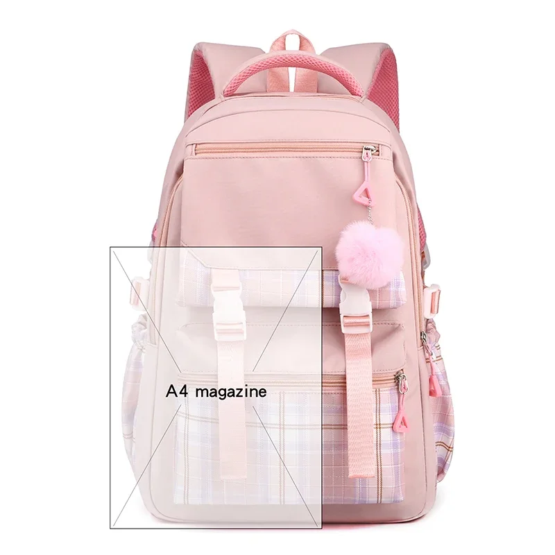 Simpatici zaini Hello Kitty Teeneger Zaino scolastico per studenti Donne Ragazze Zaini Casual Trendy Lager Capacità Borse per libri Regali