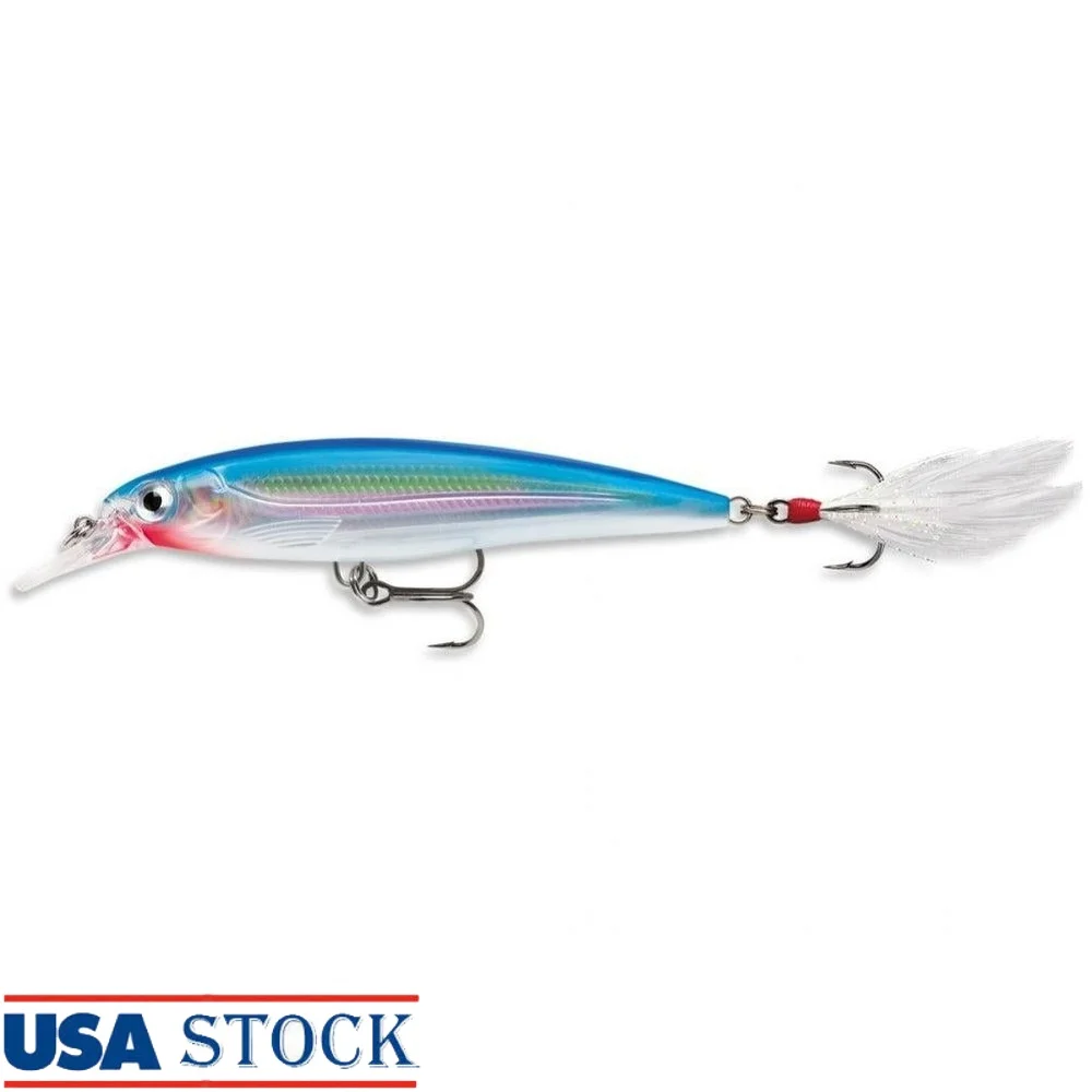 

X-Rap Saltwater Jerkbait Fishing Lure 3 1/8 inch 1/4 oz Suspending Slashbait Action 3D Eyes Long-Cast Mechanism VMC Hooks