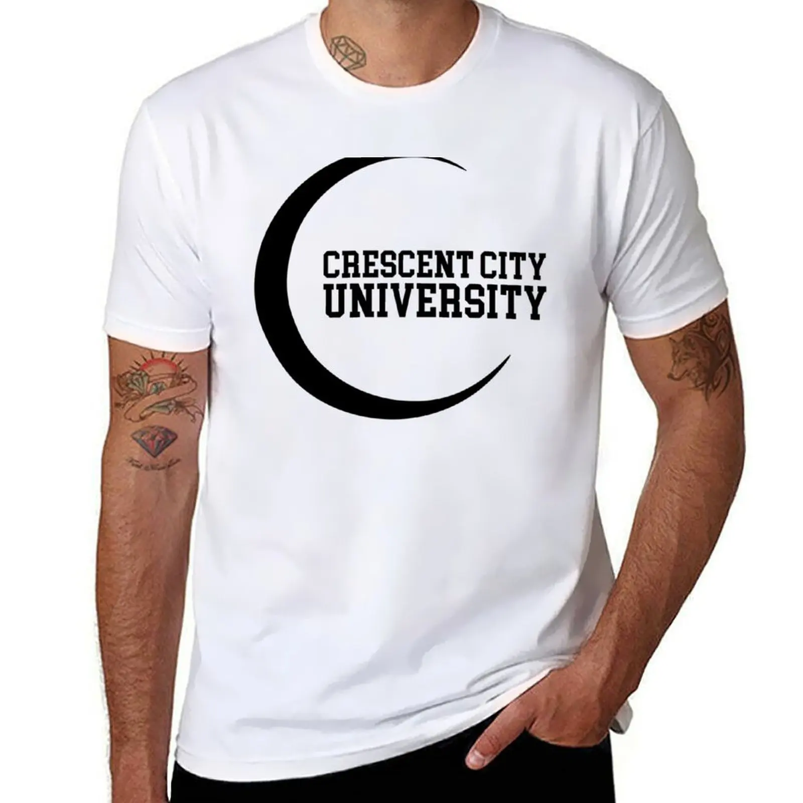 

Crescent City University T-Shirt anime t shirts oversize t shirts with prints T-Shirt
