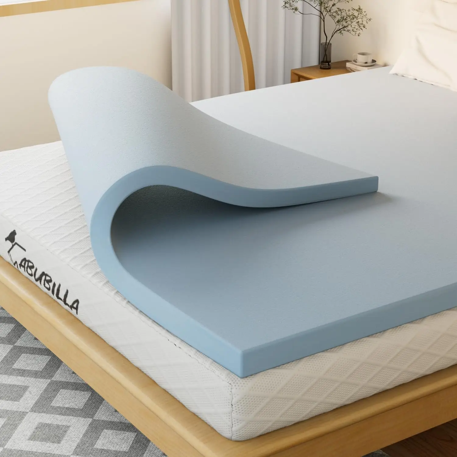 

Twin Mattr Topper,3 H Twin Size Memory Foam Mattr Topper,Cooling Gel Soft Mattr Relieves Ba Pain,Certipur-Us Certified,Light