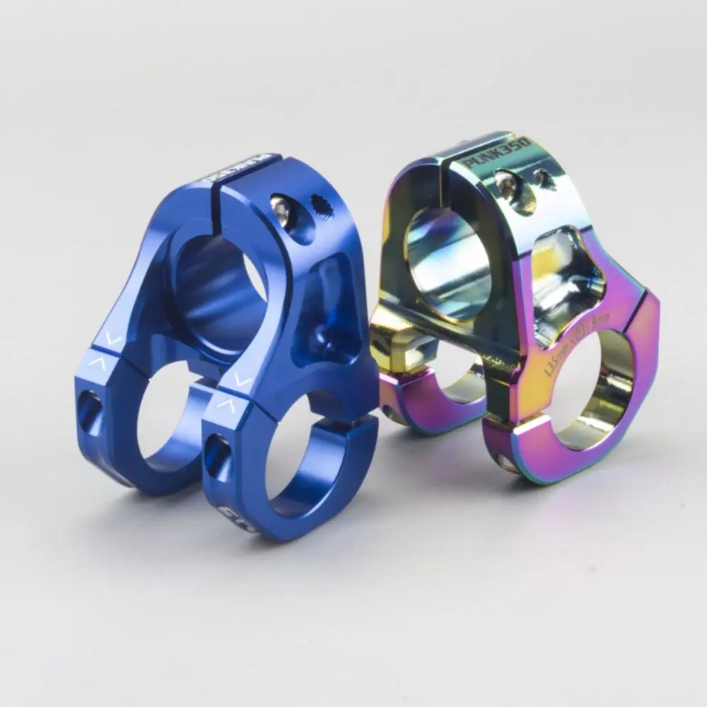 CNC Anodizing Bicycle Handlebar Stem Aluminum Alloy 31.8x35mm MTB Stem Riser Colorful Adjustable Mountain Bicycle Stem