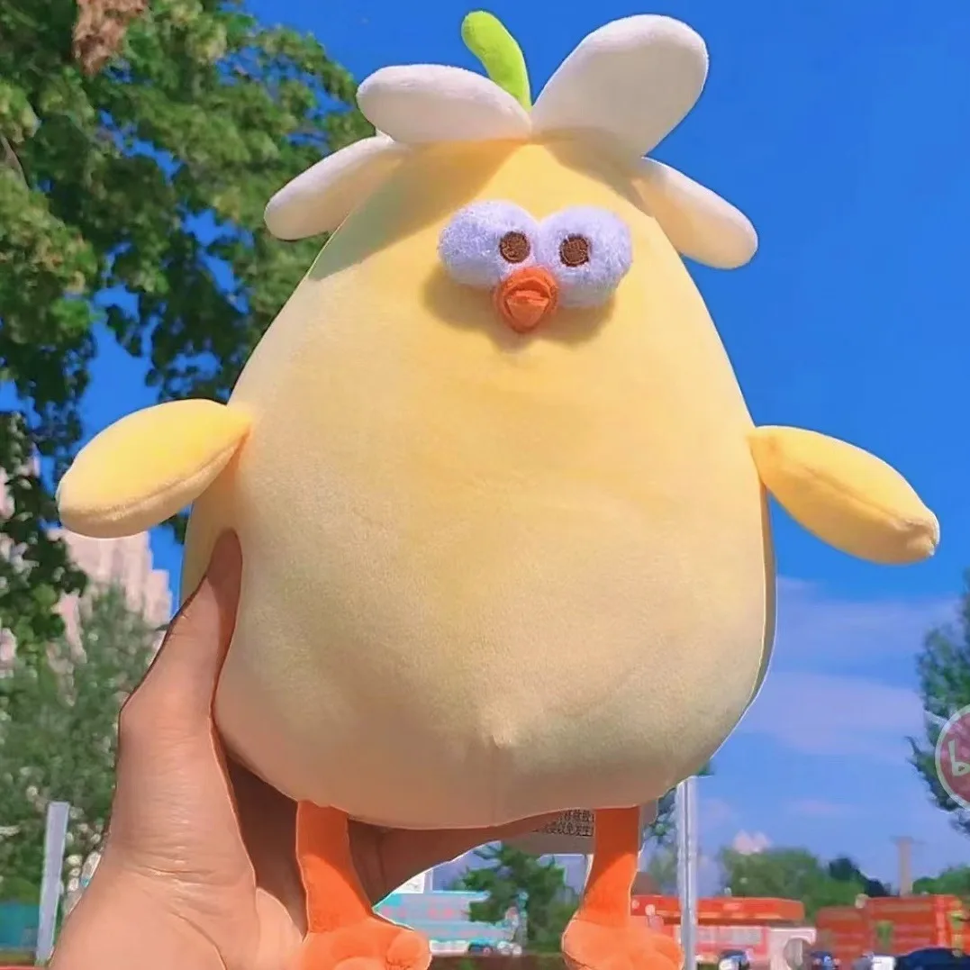 29 centimetri Nuovo Pollo Anime Figura di Peluche Carino e Morbido Grassi e Grassi Modello Periferico Kawaii Figure di Cotone Farcito Bambola Regalo Giocattolo Per Bambini