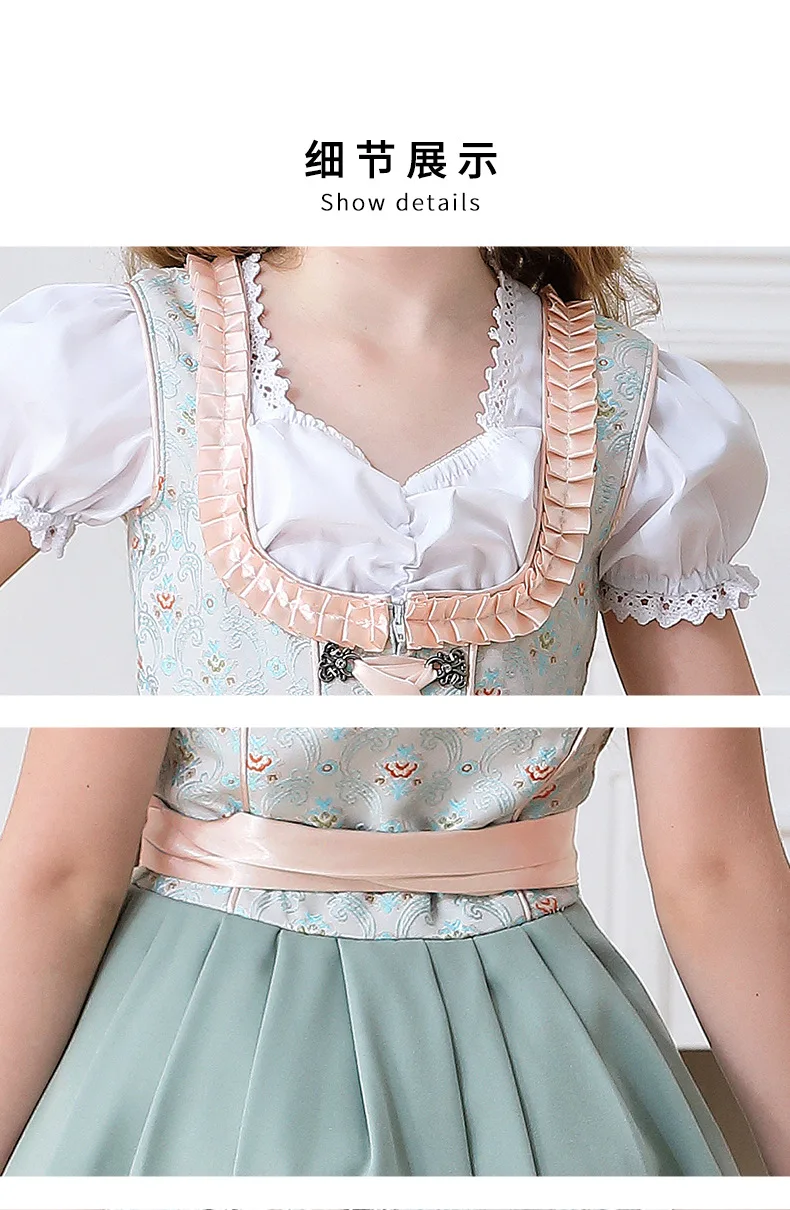 Deutsches Oktoberfest München Farm Girl Süßes Niedliches Kleid Karneval Kinderkleidung Dienstmädchen Kinderkleidung Auftrittskostüm – Detail 28