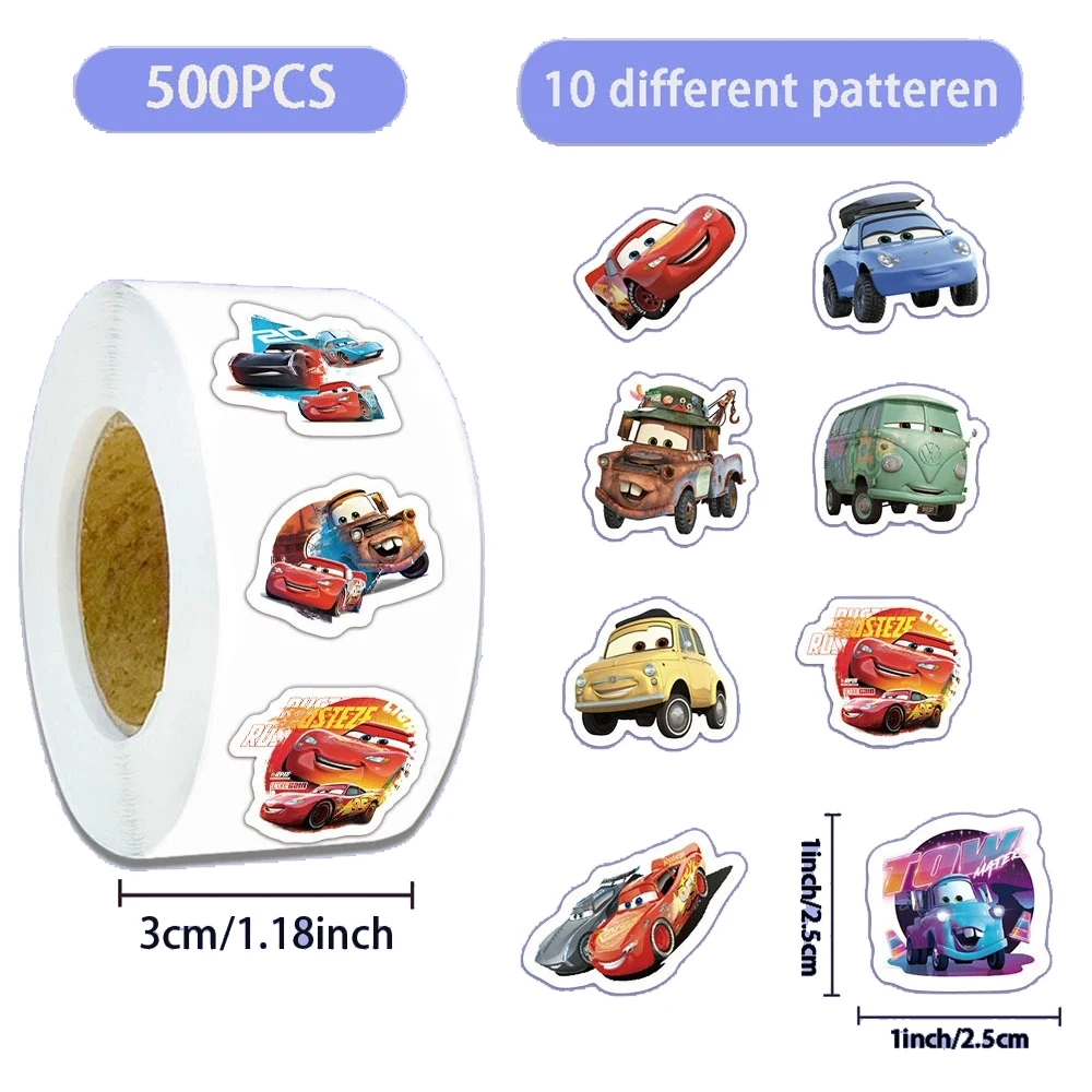 

500PCS/Roll Disney Cartoon Mix Princess Sealing Stickers Cute Anime Girl Decoration Decals DIY Phone Suitcase Reward Sticker Toy