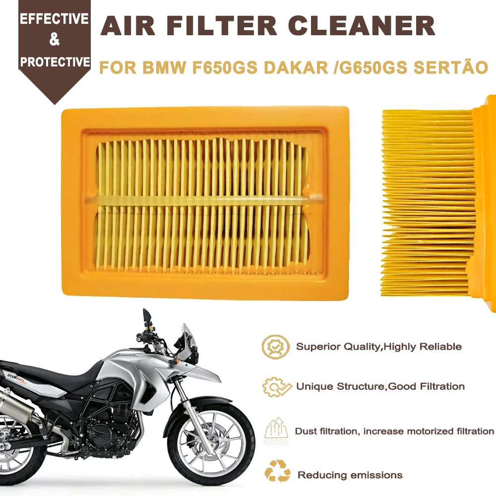 F650 GS Motorcycle Air Clean Filter Engine Intake Filter Multi-layer Filtration Replacemnt For BMW F650GS Dakar G650GS Sertão