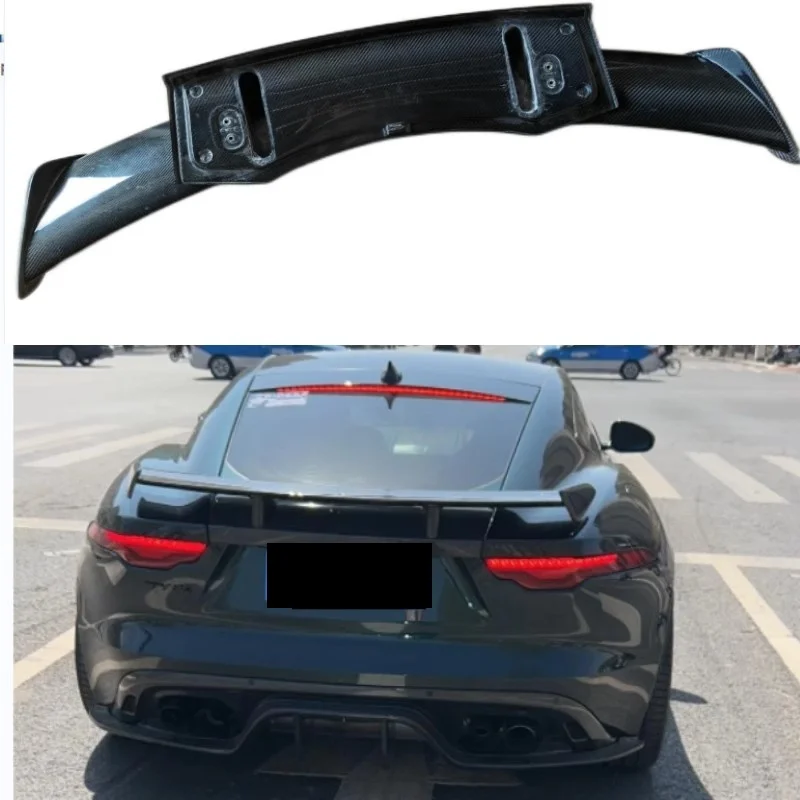 

Carbon fiber Rear Spoiler for JAGUAR F-type 2013-2022 modified Lift tail wing legs brackets Car Accessories