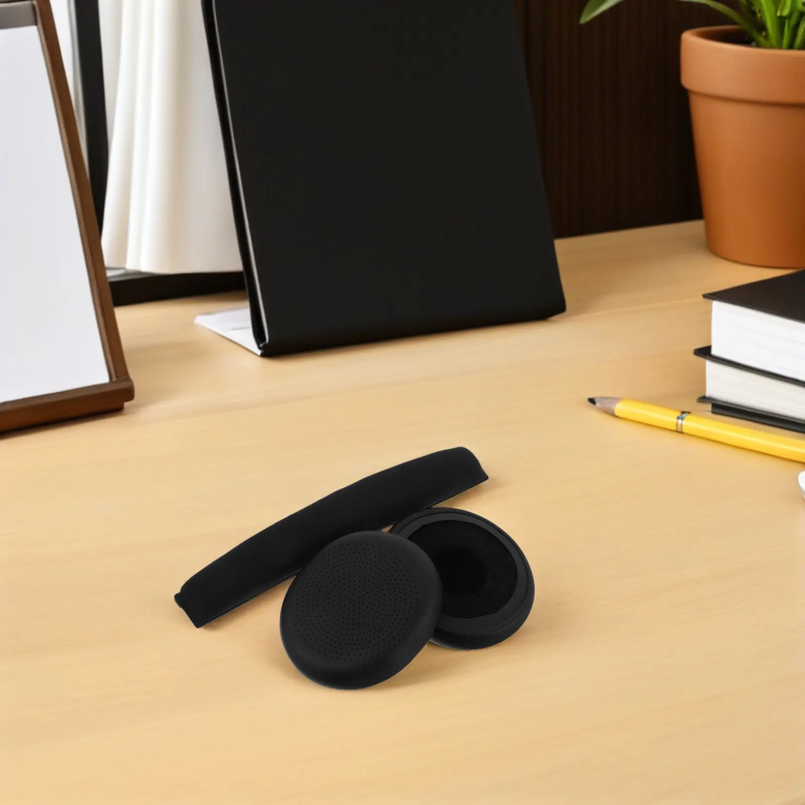 1 Conjunto de Almofadas Protetoras Macias para Fones de Ouvido Over-Ear, Substituição de Almofadas para Jogos, Treino, Aviação, Corrida e Redução de Ruído