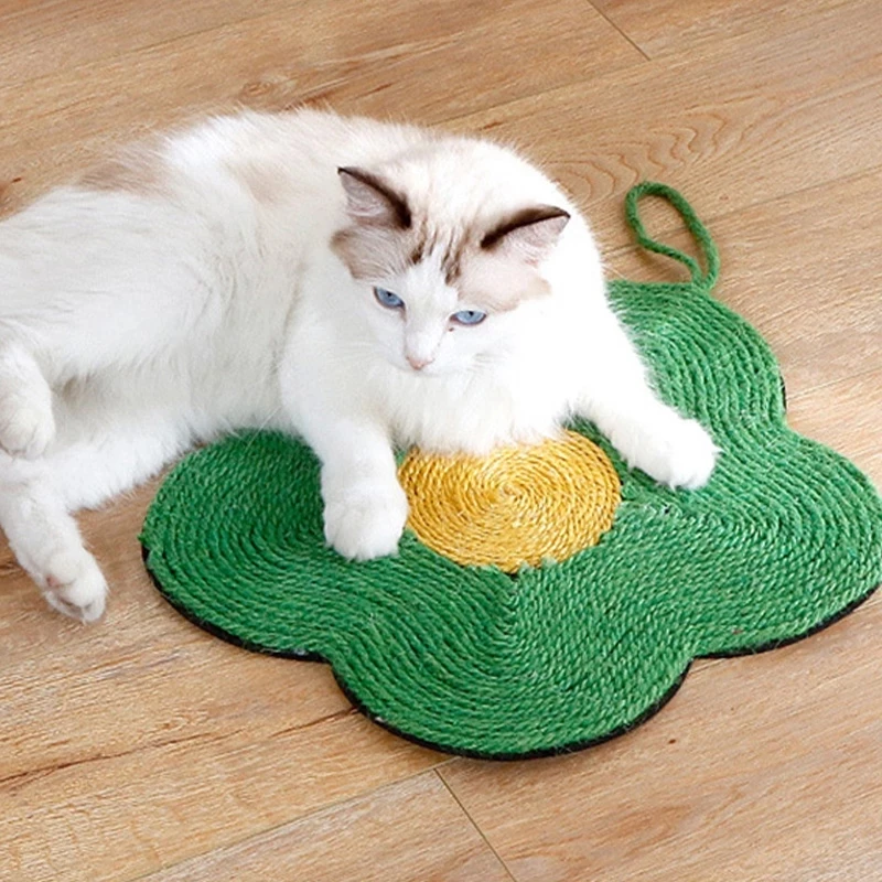 Sisal Cat Scratching Board Can Not Drop Dust Wall Wear-resistant Large Multi-functional Round Cat Rope Claw Grinder Cat Toy