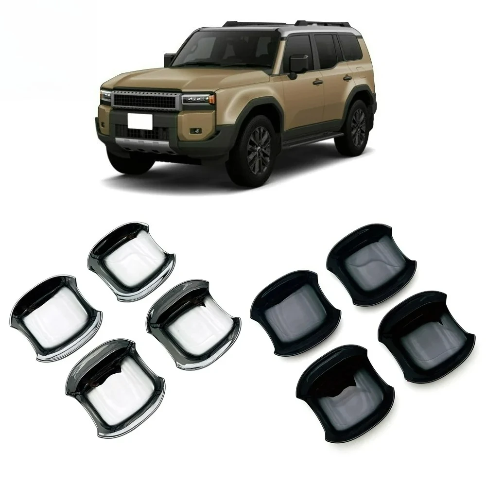 

Car Accessories For Toyota Land Cruiser Prado LC250 2024-2025 Exterior door bowl protective cover decorative sequin car stickers