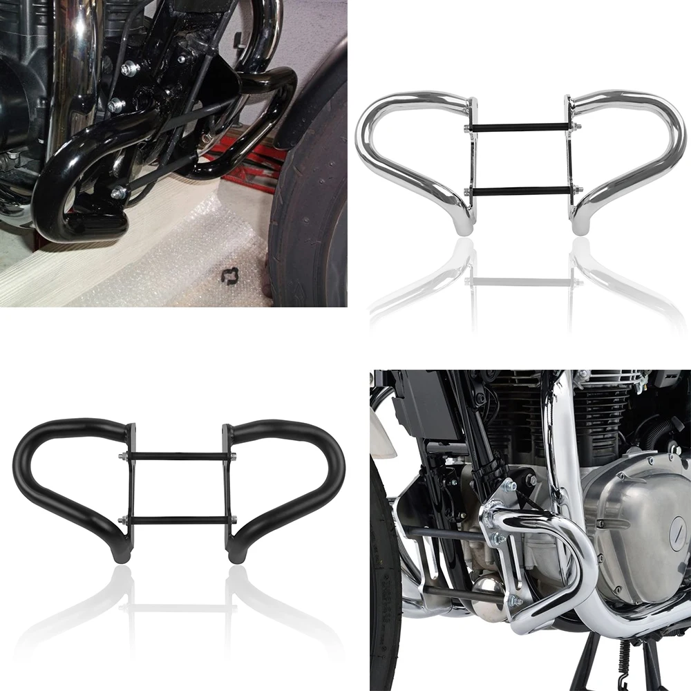 

For KAWASAKI W400 W650 W800Motorcycle Highway Crash Bar Engine Guard Bumper Stunt Cage Frame Protector W 400 650 800