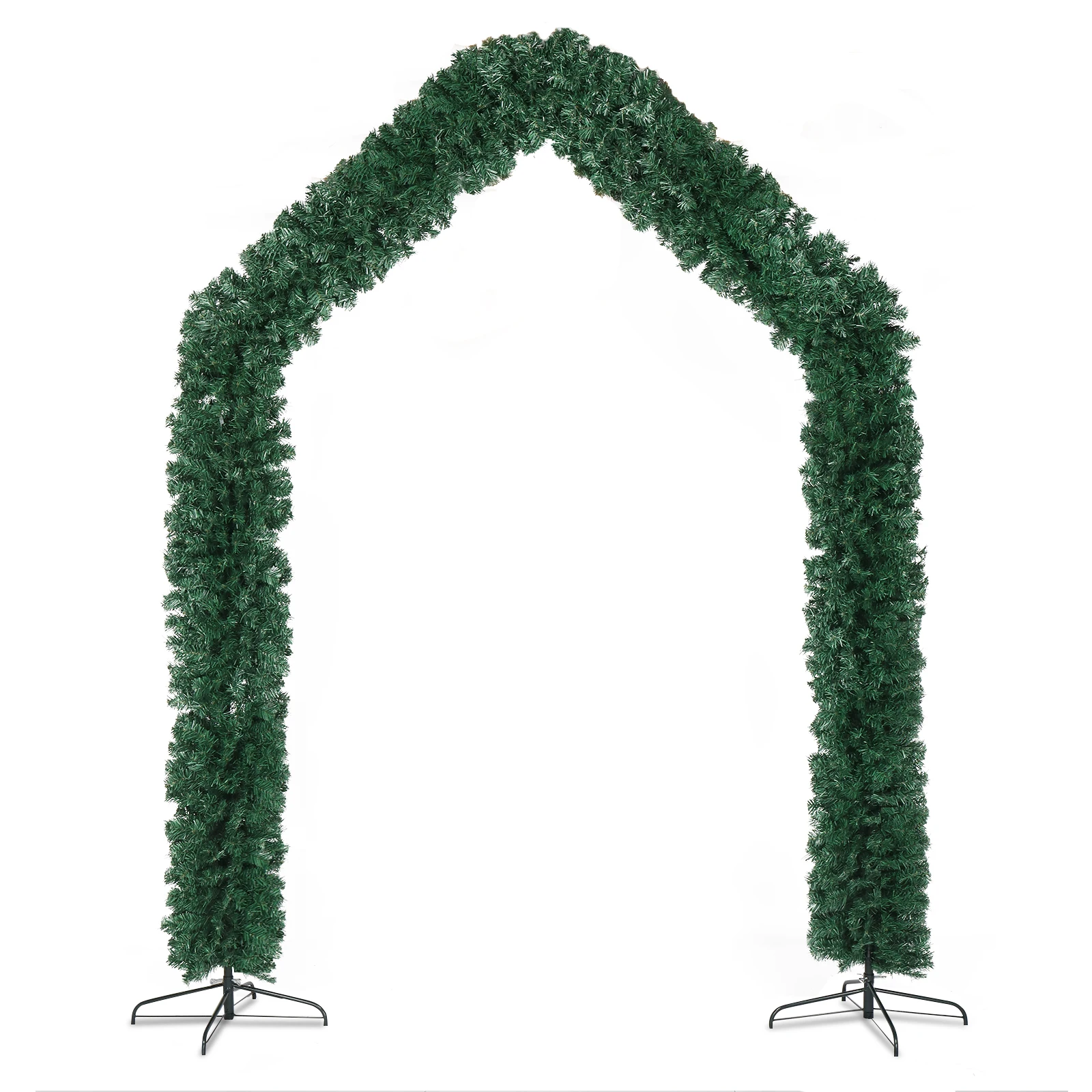 

240*40*260cm 1860 Branches PVC Christmas Arch Holiday Arch Decoration Green