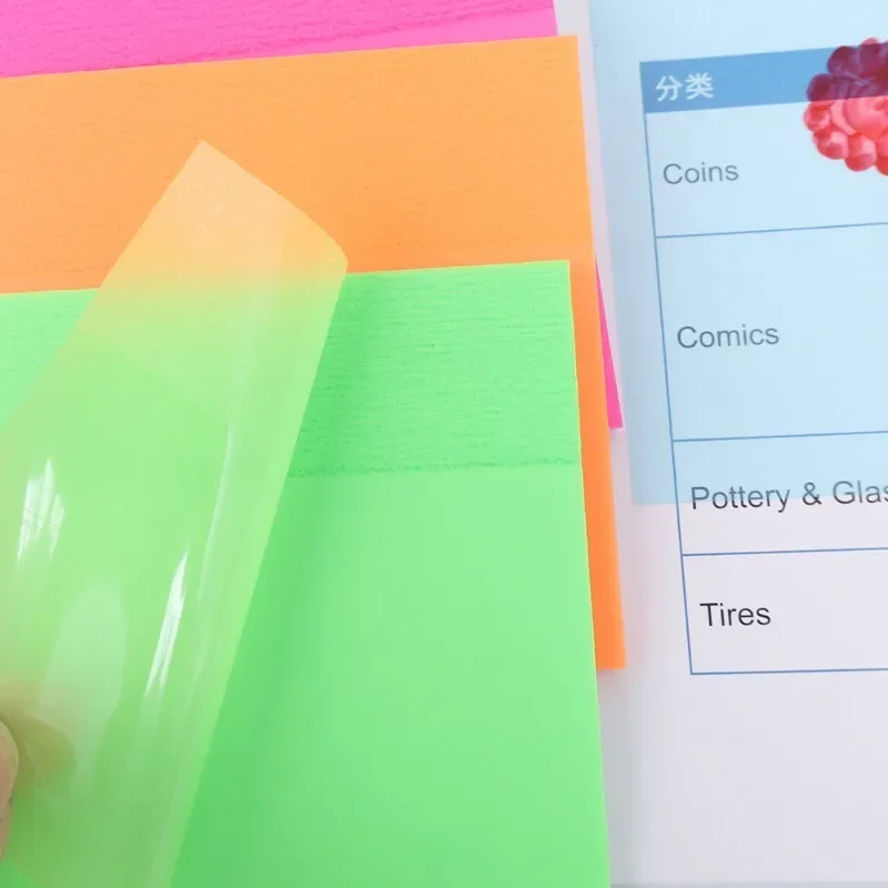 Transparente Notizen klar klebrig klar durchsichtig ver öffentlicht Notiz Notiz blöcke selbst klebende Notizblock Büro Index Aufkleber Lesezeichen
