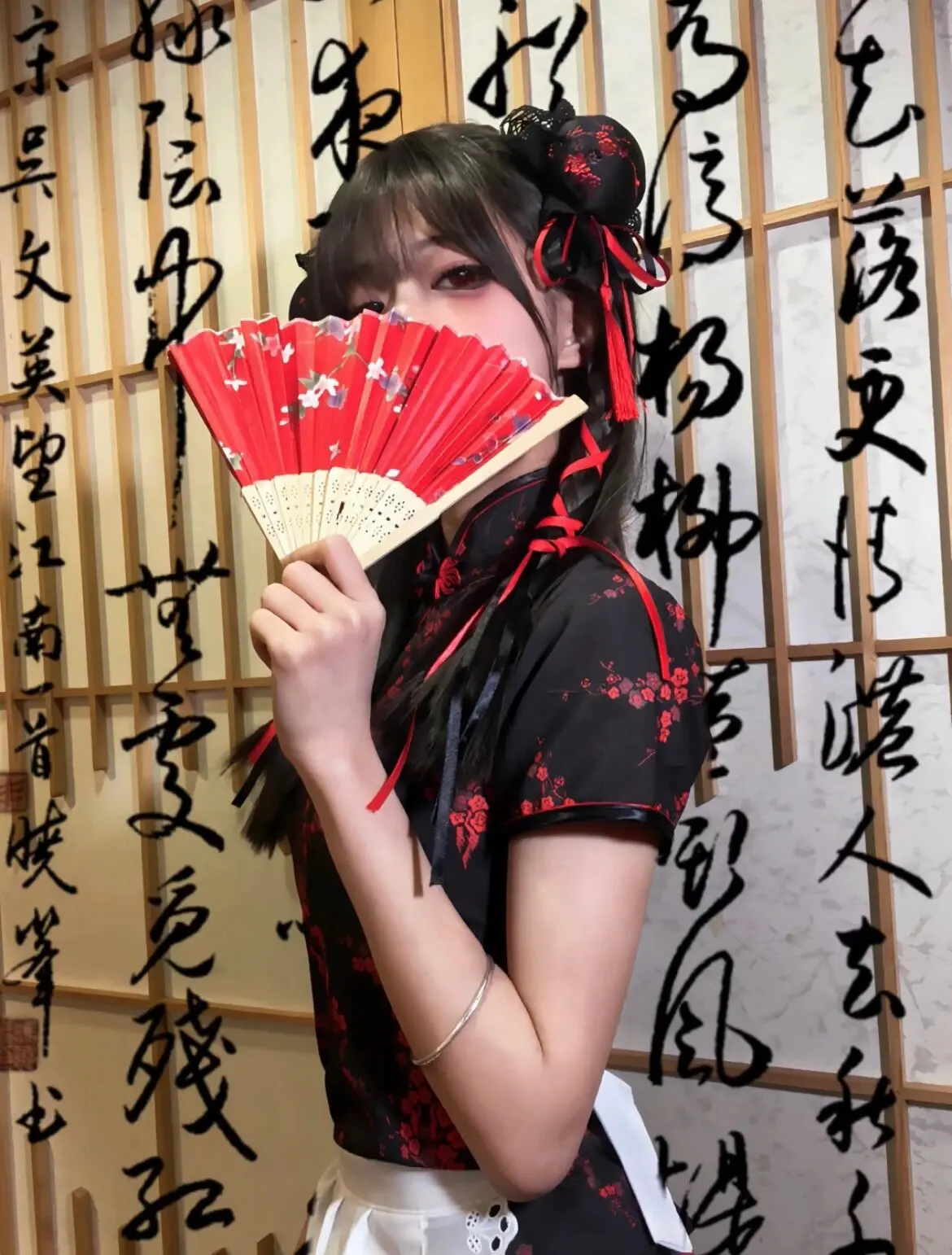 loween Cisas Cosplay  Dr Japanese Maid Skirt Lolita Set Simple ort  round Collar Low Slit ort...