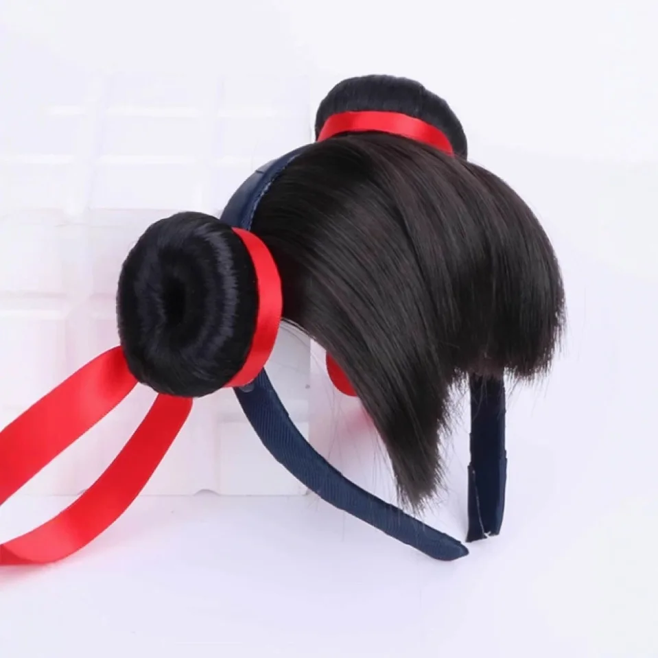 Film Ne Zha 2 peruka do cosplay dla dziecka opaska na głowę Anime NeZha opaska do włosów akcesoria kostiumowe na Halloween