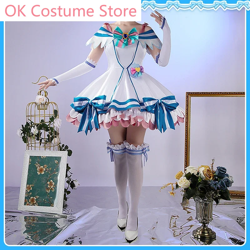 Anime Wonderful Precure! Cure Nyammy Elegant Dress Lovely Uniform Cosplay Costume Halloween Party Role Play Outfit