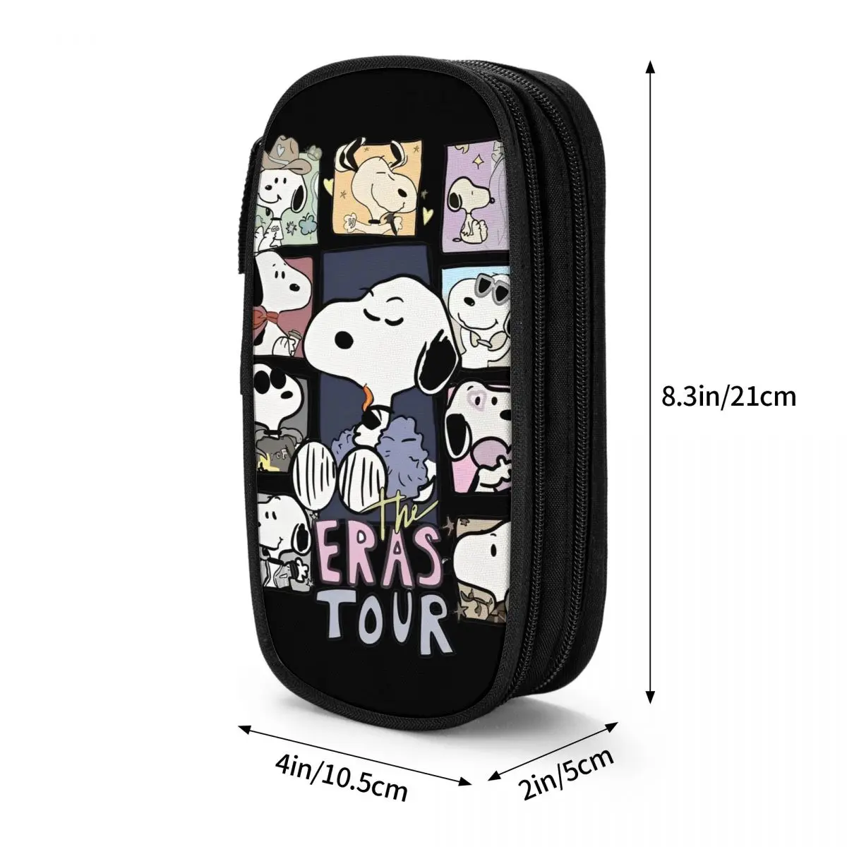 Peanuts Snoopy The Eras Tour Pencil Cases New Pen Box Bags studente grande capacità studenti School Zipper Pencilcases