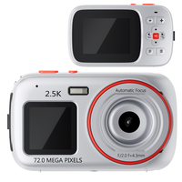 XJ07 2.5K HD 72MP Digital Kids Camera 16X Zoom Starter Monocular Camcorder Portable Mini Autofocus Outdoor Fashions Camera