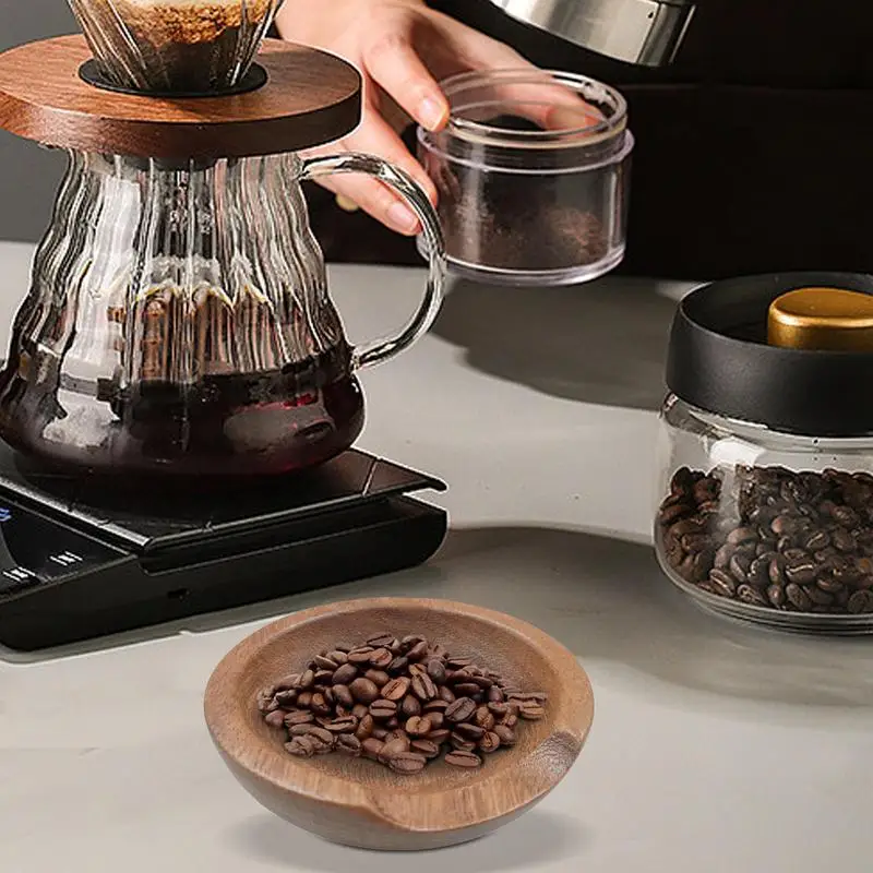 Многофункциональный Дозирующий станок для эспрессо, деревянный поднос для взвешивания кофейных зерен, Штабелируемый одиночный Дозирующий лоток для кофе, эспрессо Многофункциональный Дозирующий станок для эспрессо, деревянный поднос для взвешивания кофейных зерен, Штабелируемый одиночный Дозирующий лоток для кофе, эспрессо