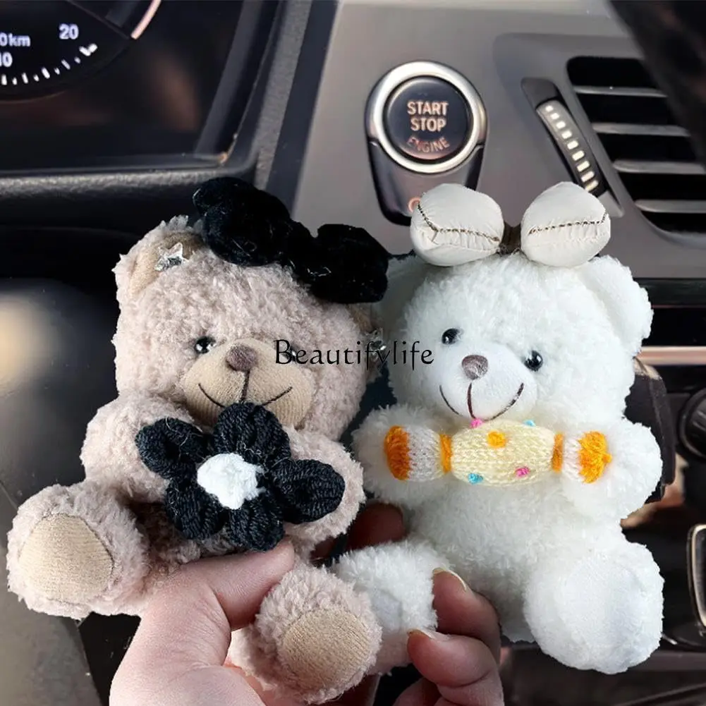 2 Car ornament creative cute cute bear screen cartoon car center console decoration car