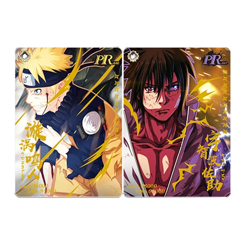 Anime NARUTO Rare PR Game Collectible Cards Uchiha Sasuke Uzumaki Naruto Haruno Sakura Toys for Boys Christmas Birthday Gift view 5