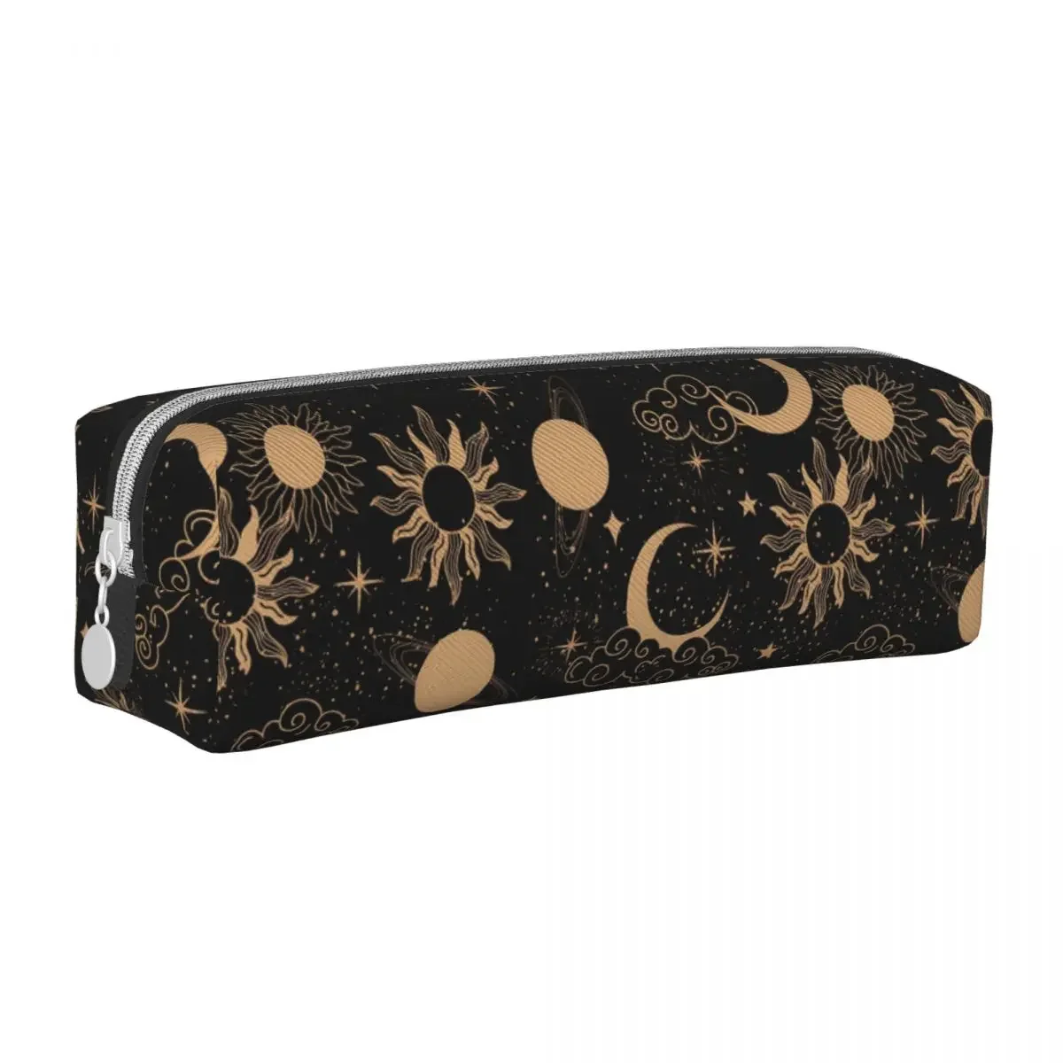 Sun Moon Galaxy Pencil Case Celestial Space School  Cases PU Leather Child Lovely Big  Box  Stationery