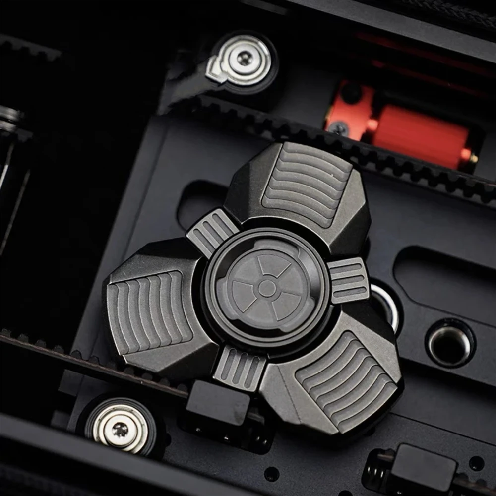 Centrale électrique nucléaire, armure ouverte, Fidget Spinner en acier inoxydable, jouets coulissants EDC, Anti-Stress, Spinner à main, jouets sensoriels tdah