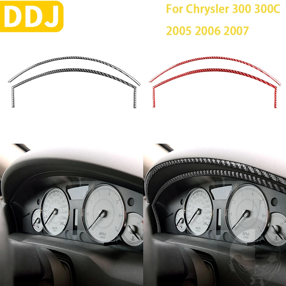 

Car Interior Speedometer Surround For Chrysler 300 300C 2005 2006 2007 Accessories Carbon Fiber Trim Sticker Decoration