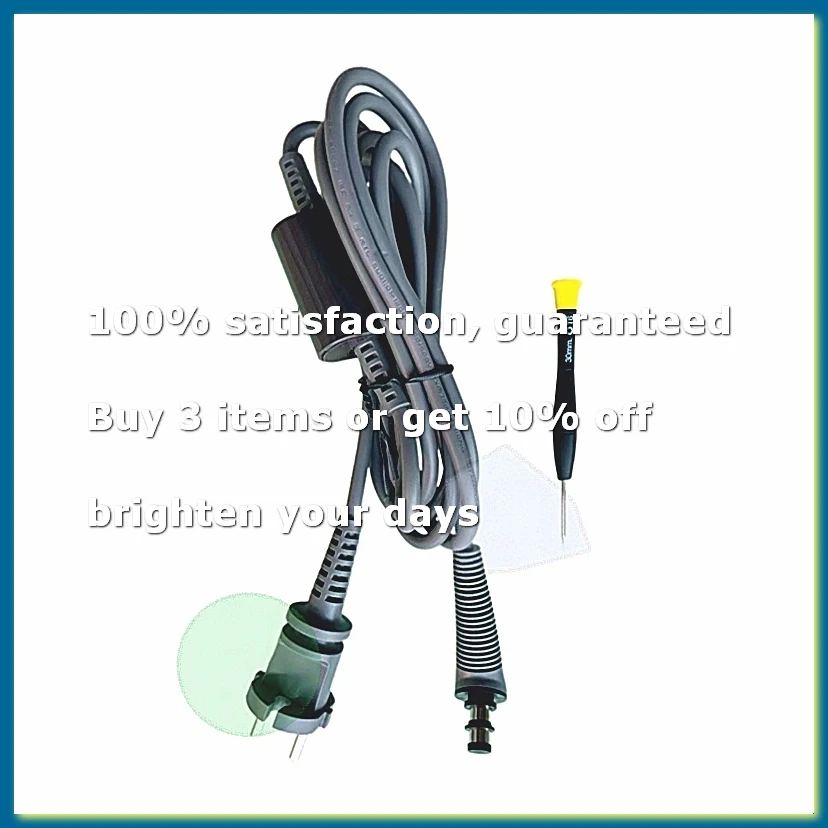 ●Replacement Curling Iron Cable for HS01/HS05 Hair Styler Hair Cord AC Charger Cable with Screwdriver(EU)