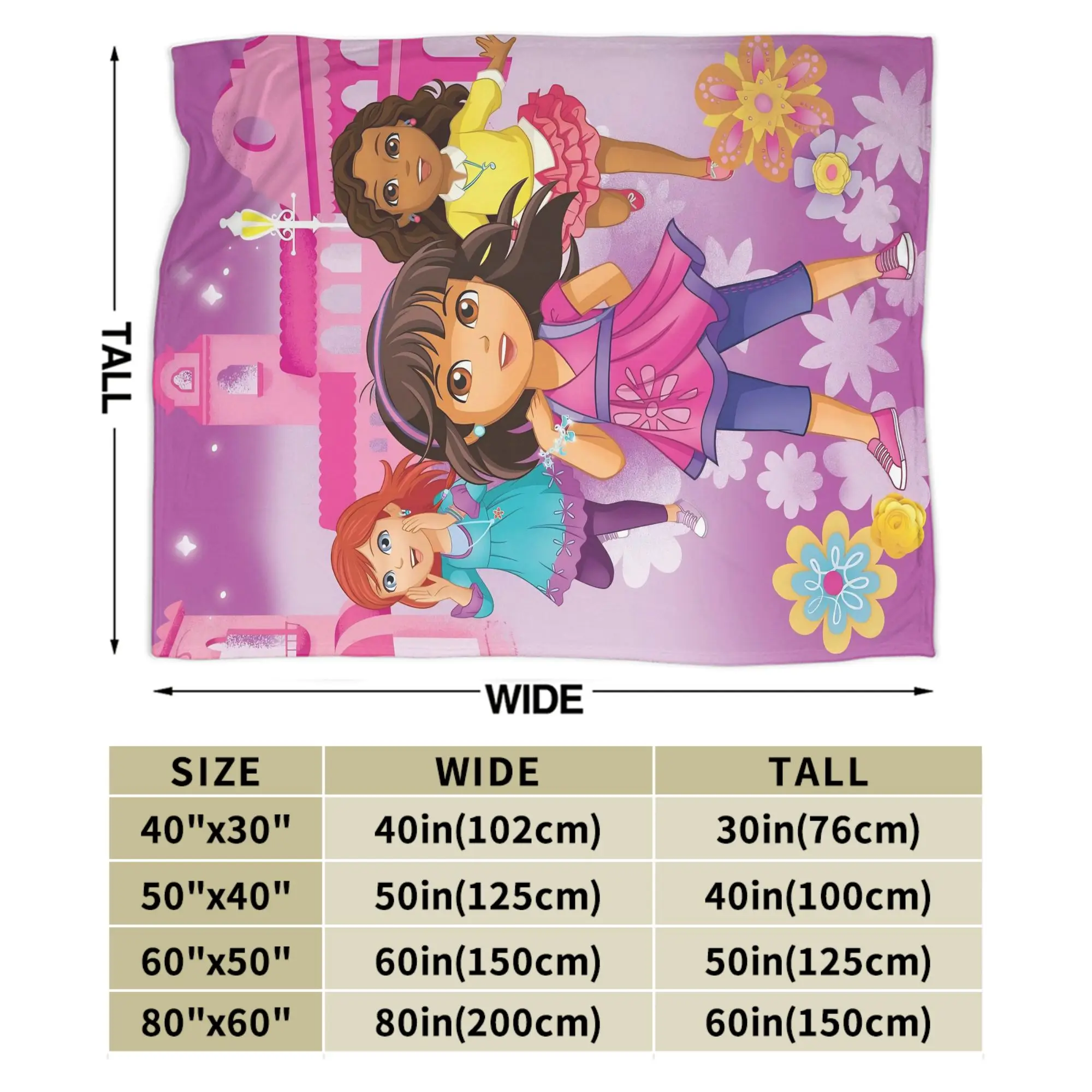 البطانيات الدافئة نزهة دوراس اكسبلورر الفراش يلقي الفانيلا المفرش للمنزل ديكور الجدة غطاء سرير أريكة #6