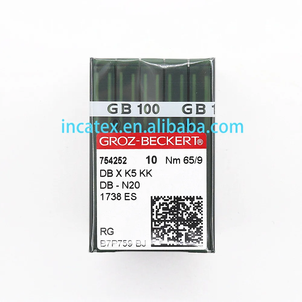 100 Pcs Genuine Groz Beckert Sequin Embroidery Needle RG DBXK5 KK Nm 65/9 For Tajima Barudan SWF China Embroidery Machine