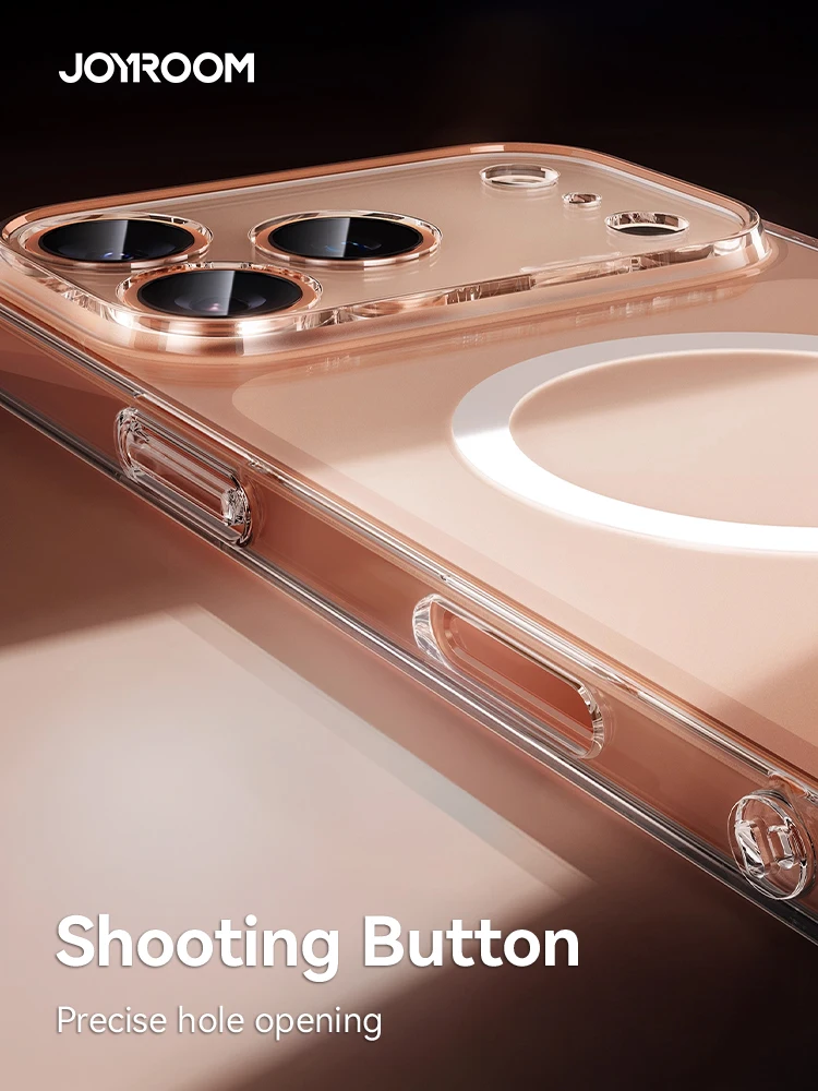 Joyroom Per iPhone 17 Pro Max Custodia magnetica Cover trasparente non ingiallimenta per iPhone Air/17/17 Pro Cover magnetica ultrasottile