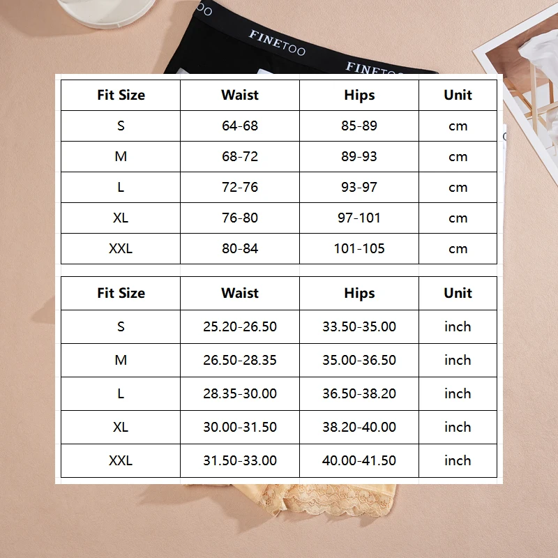 FINETOO 2 ks/sada dámských bezešvých bavlněných krajkových boxerek, jednobarevné, s písmenem, pohodlné sportovní kalhotky, měkké, prodyšné, chlapecké boxerky - náhled 6