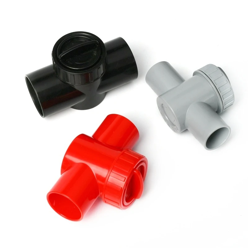 1PC 20~40mm PVC Regulating Valve Aquarium Tank Throttle Valve Accessory Garden Irrigation Precision Flow Control Of Sluice Valve