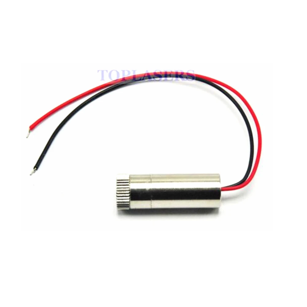 Focale modul LED silang garis titik Diode Laser merah 650nm 50mw dengan Heatsink 12mm