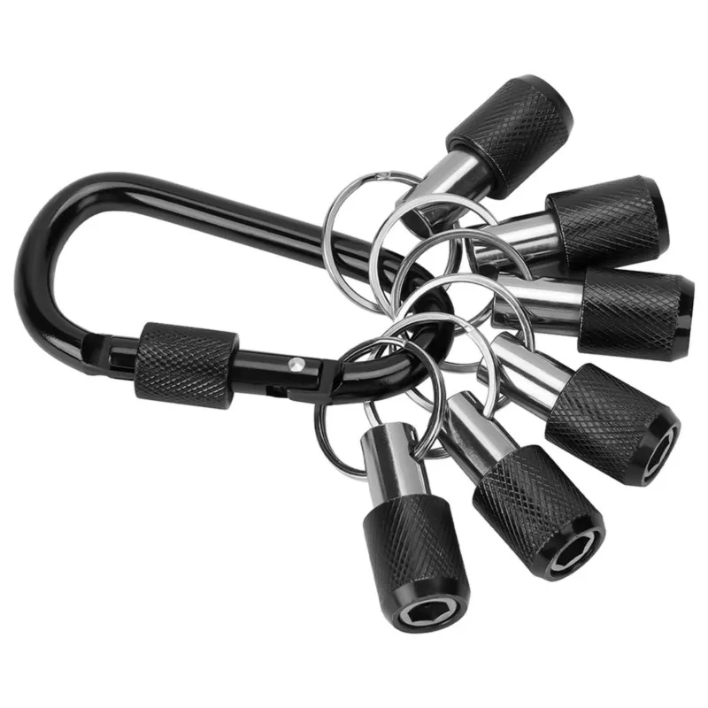 B03C-Hex Screwdriver Bits Holder Extension Bar, Quick Change Screw Bit Holder, 1/4 Inch Bit Holder Keychain