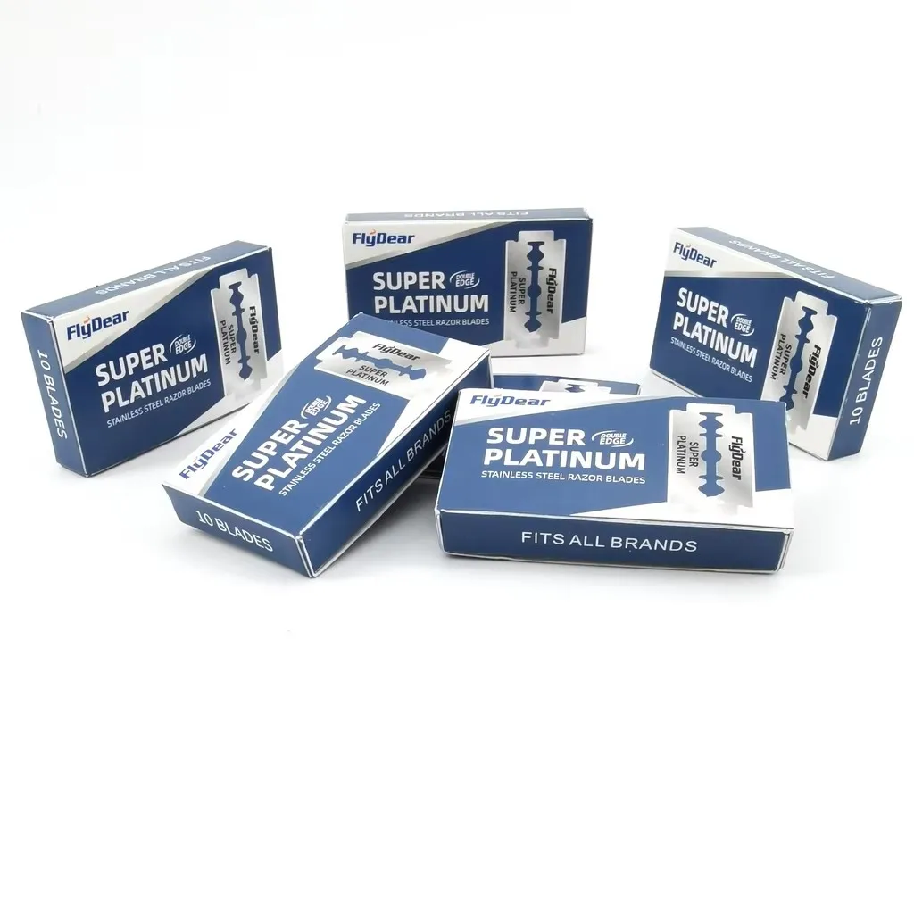 10/30/60Pcs Safety Razor Extra Stainless Steel Material 100PCS Durable Barber Shaving Blade Double Edge Stainless Blades