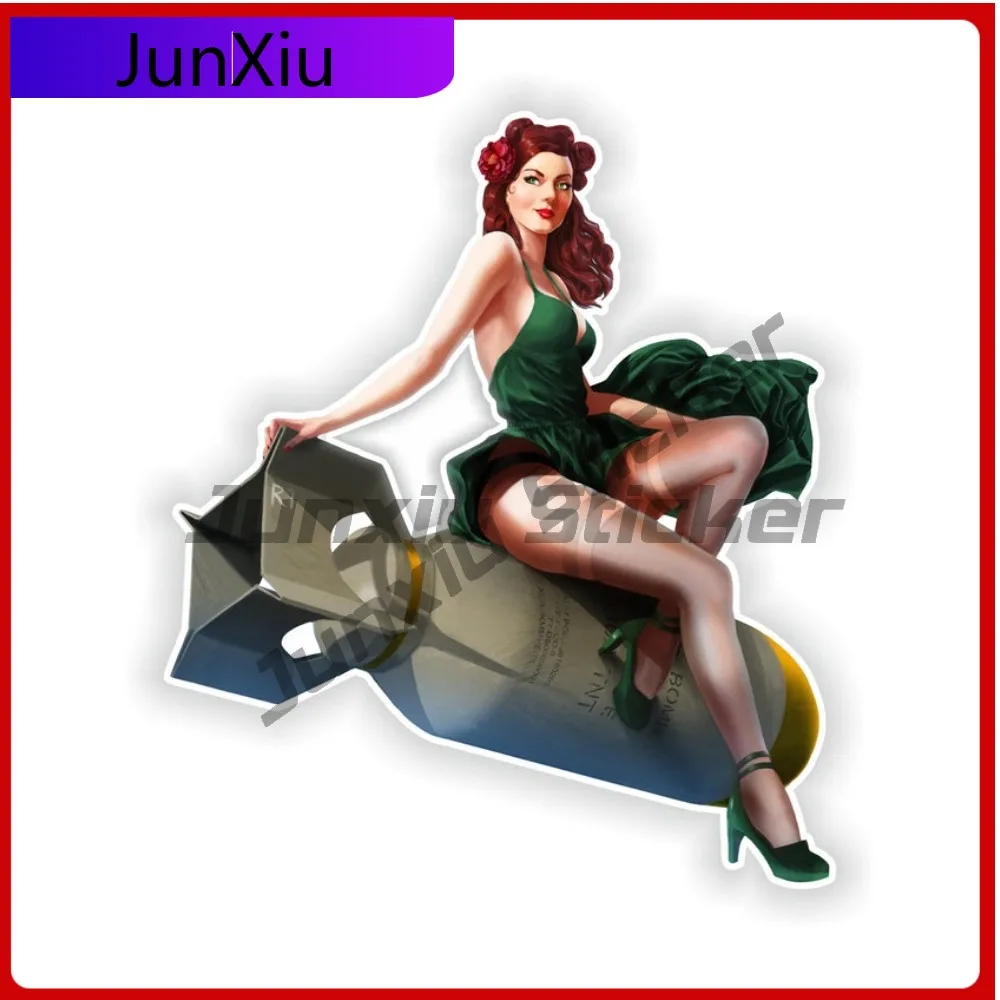 

Pin Up Girl Sticker Vintage Sexy Stickers Anti Scratch Decals Auto Sticker Camping Rv Car Truck Stickers Camper Suv Window Decal