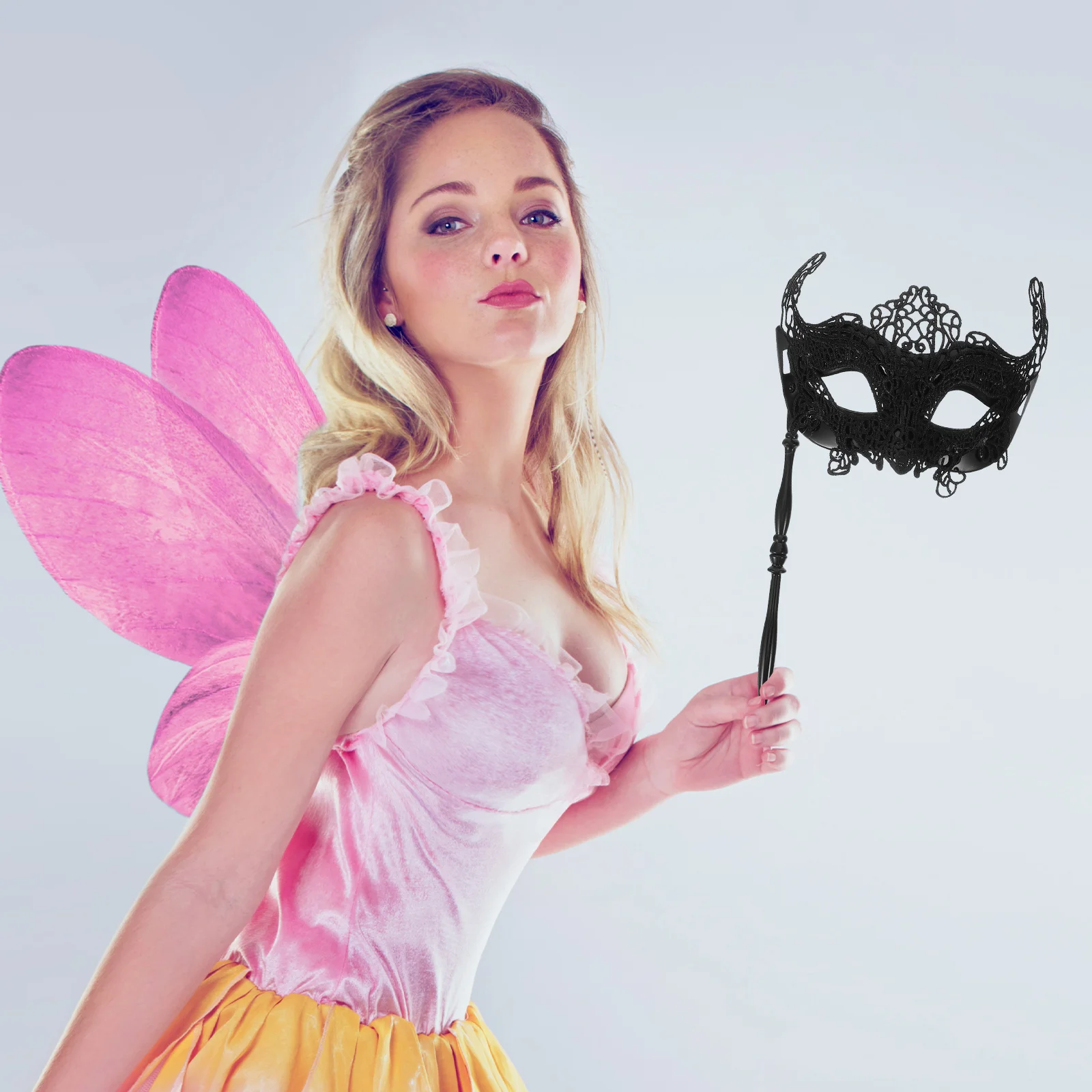 Chique vrouwen maskerade masker handheld cosplay feestmasker voor volwassenen uniek ontwerp nachtclub foto rekwisieten gemaskerd bal