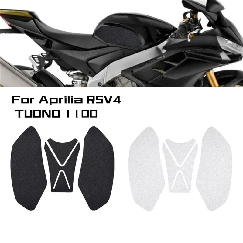 For Aprilia RSV4 2010-21 1100 2015-2020 Motorcycle Anti Slip Fuel Oil Tank Pad Side Knee Grip Decal Protector Sticke