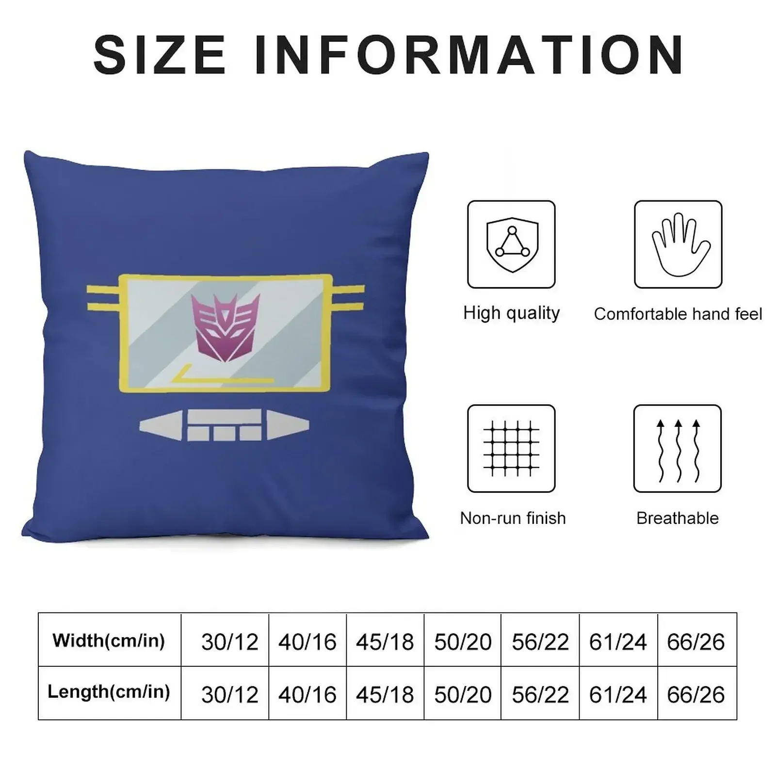 Soundwave Throw Pillow Cusions Cover Christmas Pillows pillow